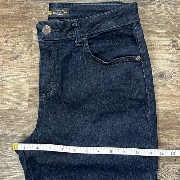 Lee Petite Relaxed Fit Straight Leg High Rise Blue Jeans Slims Sz 8P No Sz Tag - Picture 9 of 11